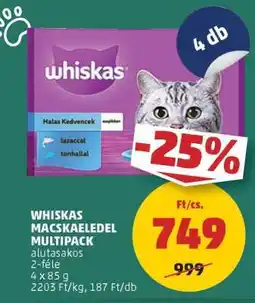 PENNY Whiskas Macskaeledel Multipack ajánlat
