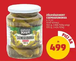 PENNY Zöldségeskert Csemegeuborka ajánlat