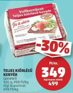 PENNY TELJES KIŐRLÉSŰ KENYÉR ajánlat