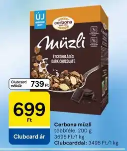 Tesco CERBONA Müzli ajánlat