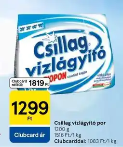 Tesco Csillag vízlágyító por ajánlat