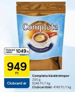 Tesco COMPLETA Kávékrémpor ajánlat