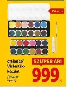 Lidl crelando Vízfestékkészlet ajánlat