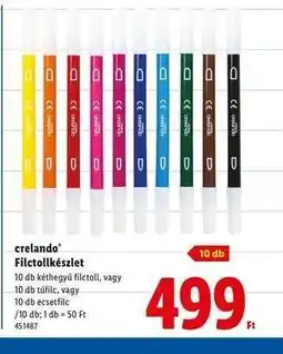Lidl crelando Filctollkészlet ajánlat