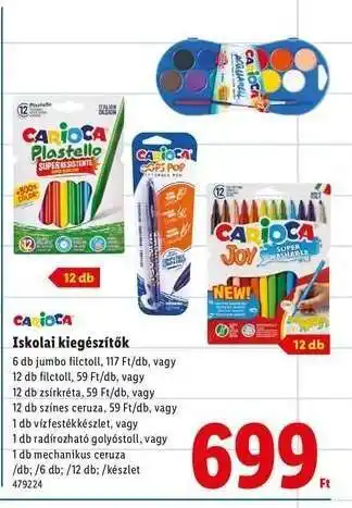 Lidl Iskolai kiegészítők ajánlat