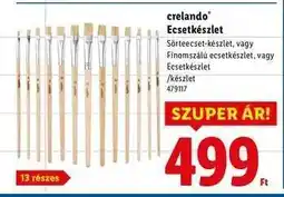 Lidl crelando Ecsetkészlet ajánlat
