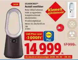 Lidl SILVERCREST Asztali ventilátor ajánlat