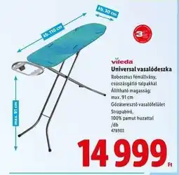 Lidl Vileda Universal vasalódeszka ajánlat