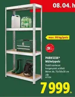 Lidl PARKSIDE Műhelypolc ajánlat