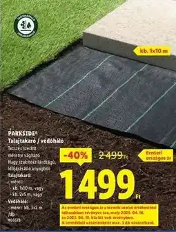 Lidl PARKSIDE Talajtakaró / védőháló ajánlat