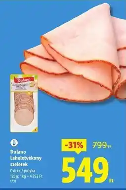 Lidl DULANO Leheletvékony szeletek ajánlat