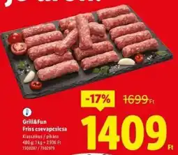 Lidl GRILL&FUN Friss csevapcsicsa ajánlat