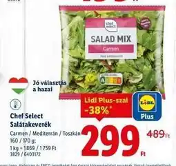 Lidl CHEF SELECT Salátakeverék ajánlat