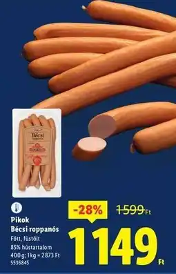 Lidl PIKOK Bécsi roppanós ajánlat