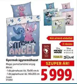 Lidl Gyermek ágyneműhuzat ajánlat