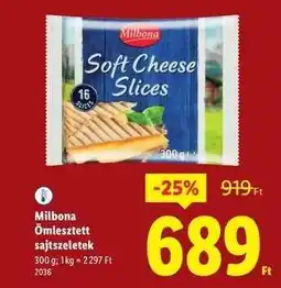 Lidl MILBONA Ömlesztett sajtszeletek ajánlat