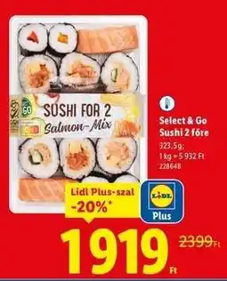 Lidl Select & Go Sushi 2 főre ajánlat
