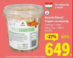 Lidl HAZÁNK KINCSEI Vegyes savanyúság ajánlat