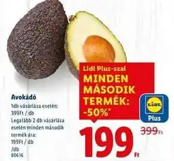 Lidl Avokádó ajánlat