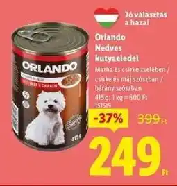 Lidl Orlando Nedves kutyaeledel ajánlat