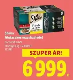 Lidl Sheba alutasakos macskaeledel ajánlat