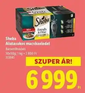 Lidl Sheba alutasakos macskaeledel ajánlat