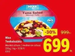Lidl NIXE Tonhalsaláta ajánlat