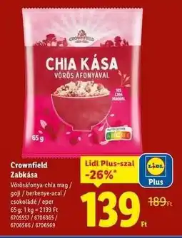Lidl Crownfield Zabkása ajánlat