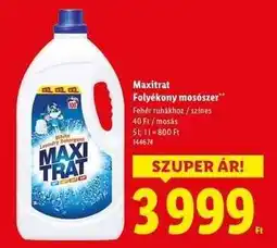 Lidl MAXITRAT Folyékony mosószer ajánlat