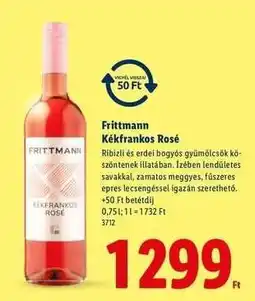 Lidl FRITTMANN Kékfrankos Rosé ajánlat