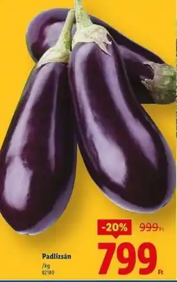 Lidl Padlizsán ajánlat
