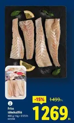 Lidl Friss tőkehalfilé ajánlat