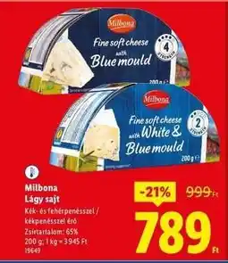Lidl Milbona Lágy sajt ajánlat
