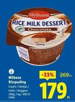 Lidl Milbona Rizspuding ajánlat