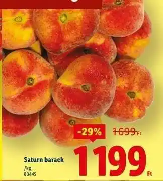 Lidl Saturn barack ajánlat