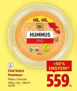 Lidl CHEF SELECT Hummusz ajánlat