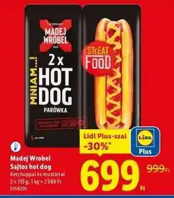 Lidl Madej Wrobel Sajtos hot dog ajánlat