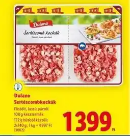 Lidl DULANO Sertéscombkockák ajánlat