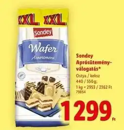 Lidl SONDEY Aprósütemény-válogatás ajánlat