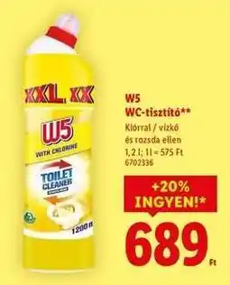Lidl W5 WC-tisztító ajánlat