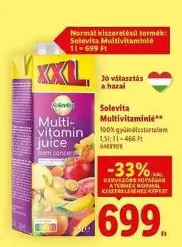 Lidl SOLEVITA Multivitaminlé ajánlat
