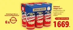 Lidl KŐBÁNYAI Világos sör ajánlat