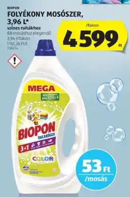 ALDI Biopon Folyékony Mosószer ajánlat