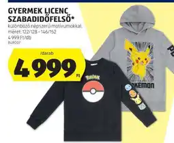 ALDI Gyermek Licenc Szabadidőfelső ajánlat