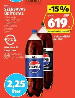 ALDI Pepsi szénsavas üdítőital ajánlat