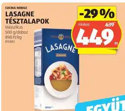 ALDI Cucina Nobile Lasagne Tésztalapok ajánlat