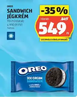 ALDI OREO Sandwich Jégkrém ajánlat