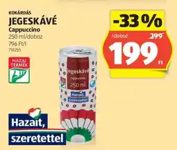 ALDI Kokárdás Jegeskávé Cappuccino ajánlat