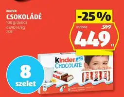 ALDI KINDER Csokoládé ajánlat