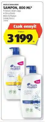 ALDI Head & Shoulders Sampon, 800 ml ajánlat
